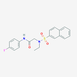 N~2~-ethyl-N~1~-(4-iodophenyl)-N~2~-(2-naphthylsulfonyl)glycinamide