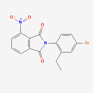 molecular formula C16H11BrN2O4 B3522898 2-(4-bromo-2-ethylphenyl)-4-nitro-1H-isoindole-1,3(2H)-dione 