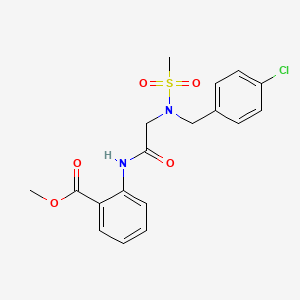 methyl 2-{[N-(4-chlorobenzyl)-N-(methylsulfonyl)glycyl]amino}benzoate