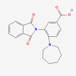 4-(Azepan-1-yl)-3-(1,3-dioxoisoindol-2-yl)benzoic acid