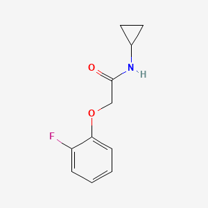 molecular formula C11H12FNO2 B3522918 N-cyclopropyl-2-(2-fluorophenoxy)acetamide 