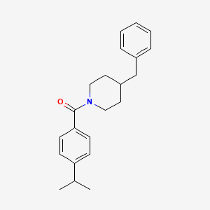 molecular formula C22H27NO B3522925 (4-BENZYLPIPERIDINO)(4-ISOPROPYLPHENYL)METHANONE 