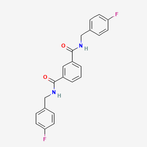 N1N3-BIS[(4-FLUOROPHENYL)METHYL]BENZENE-13-DICARBOXAMIDE