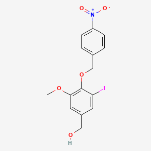 {3-iodo-5-methoxy-4-[(4-nitrobenzyl)oxy]phenyl}methanol