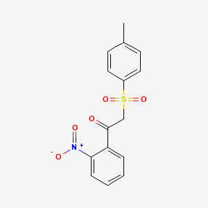 molecular formula C15H13NO5S B3523019 2-[(4-methylphenyl)sulfonyl]-1-(2-nitrophenyl)ethanone 