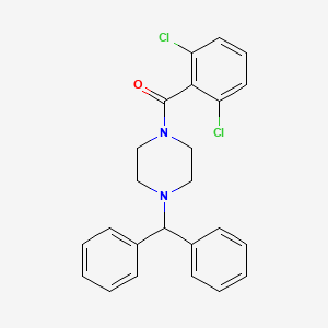 (4-BENZHYDRYLPIPERAZINO)(2,6-DICHLOROPHENYL)METHANONE