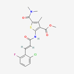 methyl 2-{[3-(2-chloro-6-fluorophenyl)acryloyl]amino}-5-[(dimethylamino)carbonyl]-4-methyl-3-thiophenecarboxylate