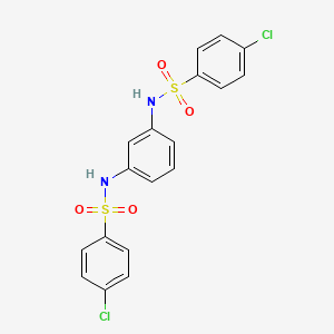 N,N'-1,3-phenylenebis(4-chlorobenzenesulfonamide)