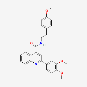 2-(3,4-dimethoxyphenyl)-N-[2-(4-methoxyphenyl)ethyl]-4-quinolinecarboxamide