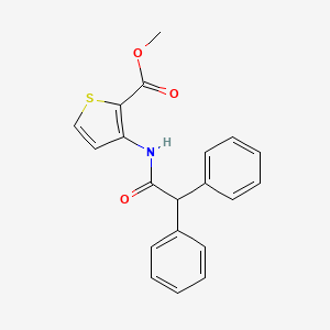 molecular formula C20H17NO3S B3523140 METHYL 3-[(2,2-DIPHENYLACETYL)AMINO]-2-THIOPHENECARBOXYLATE 