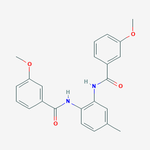 3-methoxy-N-[2-[(3-methoxybenzoyl)amino]-4-methylphenyl]benzamide