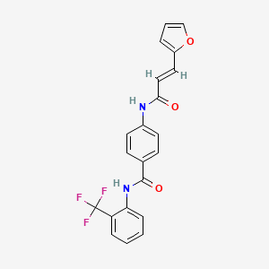 4-{[3-(2-furyl)acryloyl]amino}-N-[2-(trifluoromethyl)phenyl]benzamide