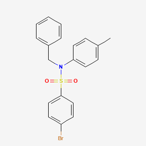 molecular formula C20H18BrNO2S B3523179 N-benzyl-4-bromo-N-(4-methylphenyl)benzenesulfonamide 