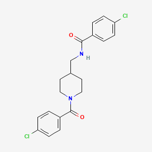 4-chloro-N-{[1-(4-chlorobenzoyl)-4-piperidinyl]methyl}benzamide