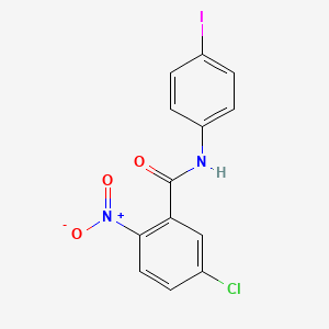 molecular formula C13H8ClIN2O3 B3523233 5-chloro-N-(4-iodophenyl)-2-nitrobenzamide CAS No. 560105-22-8