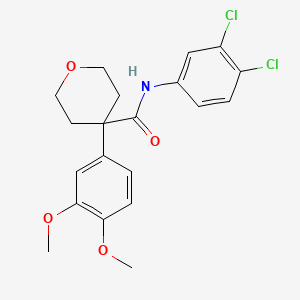 N-(3,4-dichlorophenyl)-4-(3,4-dimethoxyphenyl)tetrahydro-2H-pyran-4-carboxamide