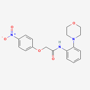 N-[2-(4-morpholinyl)phenyl]-2-(4-nitrophenoxy)acetamide