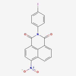 molecular formula C18H9IN2O4 B3523292 2-(4-iodophenyl)-6-nitro-1H-benzo[de]isoquinoline-1,3(2H)-dione 