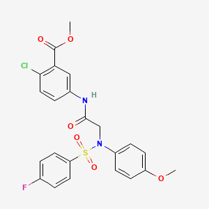 methyl 2-chloro-5-{[N-[(4-fluorophenyl)sulfonyl]-N-(4-methoxyphenyl)glycyl]amino}benzoate