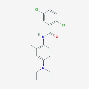 molecular formula C18H20Cl2N2O B3523351 2,5-dichloro-N-[4-(diethylamino)-2-methylphenyl]benzamide 