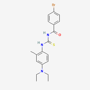 4-bromo-N-{[4-(diethylamino)-2-methylphenyl]carbamothioyl}benzamide