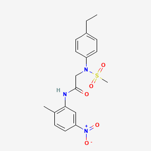 N~2~-(4-ethylphenyl)-N~1~-(2-methyl-5-nitrophenyl)-N~2~-(methylsulfonyl)glycinamide