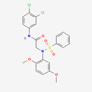 N~1~-(3,4-dichlorophenyl)-N~2~-(2,5-dimethoxyphenyl)-N~2~-(phenylsulfonyl)glycinamide