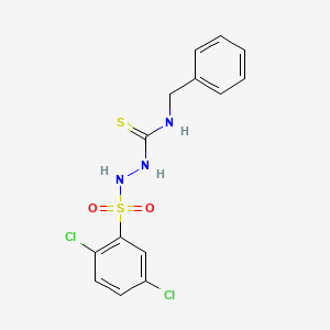 N-benzyl-2-[(2,5-dichlorophenyl)sulfonyl]hydrazinecarbothioamide