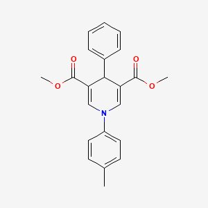 dimethyl 1-(4-methylphenyl)-4-phenyl-1,4-dihydro-3,5-pyridinedicarboxylate