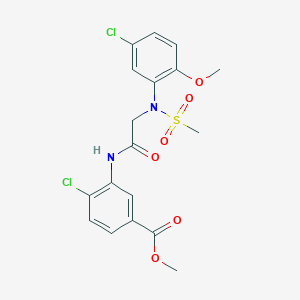 methyl 4-chloro-3-{[N-(5-chloro-2-methoxyphenyl)-N-(methylsulfonyl)glycyl]amino}benzoate