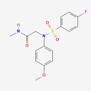 2-[N-(4-methoxyphenyl)-4-fluorobenzenesulfonamido]-N-methylacetamide