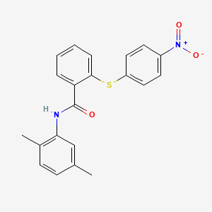 N-(2,5-dimethylphenyl)-2-[(4-nitrophenyl)thio]benzamide