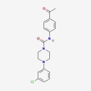 N-(4-acetylphenyl)-4-(3-chlorophenyl)piperazine-1-carboxamide