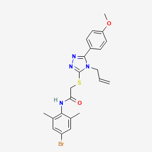 N-(4-bromo-2,6-dimethylphenyl)-2-{[5-(4-methoxyphenyl)-4-(prop-2-en-1-yl)-4H-1,2,4-triazol-3-yl]sulfanyl}acetamide