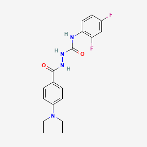 2-[4-(diethylamino)benzoyl]-N-(2,4-difluorophenyl)hydrazinecarboxamide