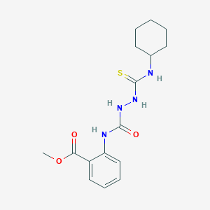 methyl 2-[({2-[(cyclohexylamino)carbonothioyl]hydrazino}carbonyl)amino]benzoate