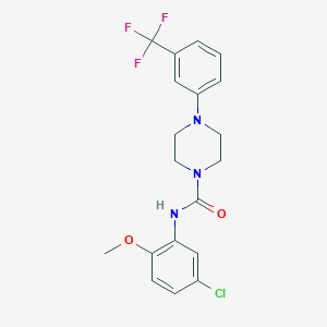 N-(5-chloro-2-methoxyphenyl)-4-[3-(trifluoromethyl)phenyl]piperazine-1-carboxamide