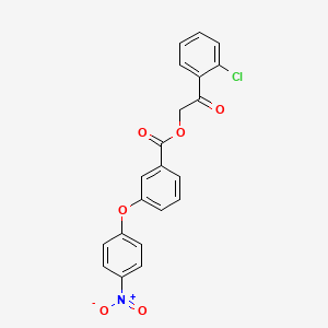 2-(2-chlorophenyl)-2-oxoethyl 3-(4-nitrophenoxy)benzoate