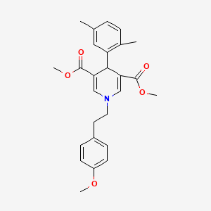 dimethyl 4-(2,5-dimethylphenyl)-1-[2-(4-methoxyphenyl)ethyl]-1,4-dihydro-3,5-pyridinedicarboxylate