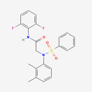 N~1~-(2,6-difluorophenyl)-N~2~-(2,3-dimethylphenyl)-N~2~-(phenylsulfonyl)glycinamide