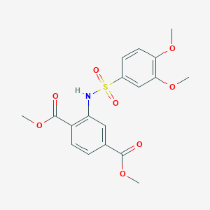 dimethyl 2-{[(3,4-dimethoxyphenyl)sulfonyl]amino}terephthalate