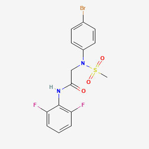 N~2~-(4-bromophenyl)-N~1~-(2,6-difluorophenyl)-N~2~-(methylsulfonyl)glycinamide