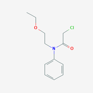 molecular formula C12H16ClNO2 B035237 Acetanilide, 2-chloro-N-(2-ethoxyethyl)- CAS No. 102411-00-7