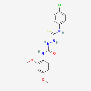 2-{[(4-chlorophenyl)amino]carbonothioyl}-N-(2,4-dimethoxyphenyl)hydrazinecarboxamide