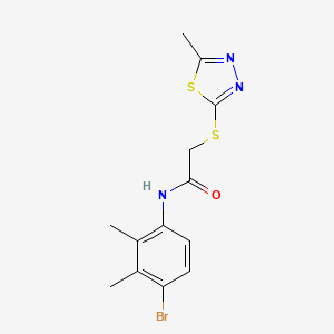 N-(4-bromo-2,3-dimethylphenyl)-2-[(5-methyl-1,3,4-thiadiazol-2-yl)thio]acetamide