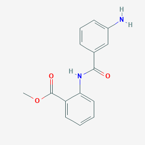 molecular formula C15H14N2O3 B352374 Methyl 2-{[(3-aminophenyl)carbonyl]amino}benzoate CAS No. 870808-25-6