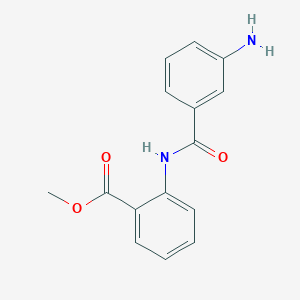 molecular formula C15H14N2O3 B352374 Methyl 2-[(3-aminobenzoyl)amino]benzoate CAS No. 870808-25-6