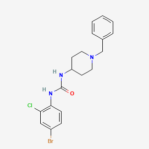 N-(1-BENZYL-4-PIPERIDYL)-N'-(4-BROMO-2-CHLOROPHENYL)UREA