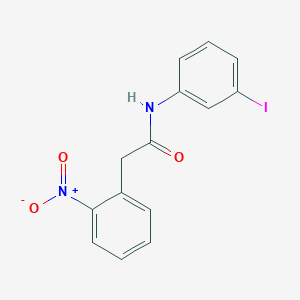 molecular formula C14H11IN2O3 B3523769 N-(3-iodophenyl)-2-(2-nitrophenyl)acetamide 