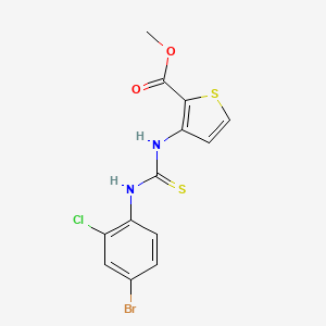 methyl 3-({[(4-bromo-2-chlorophenyl)amino]carbonothioyl}amino)-2-thiophenecarboxylate